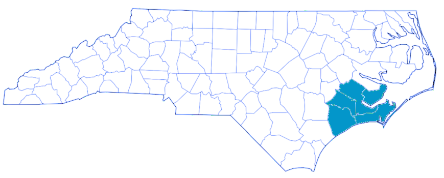 North Carolina map