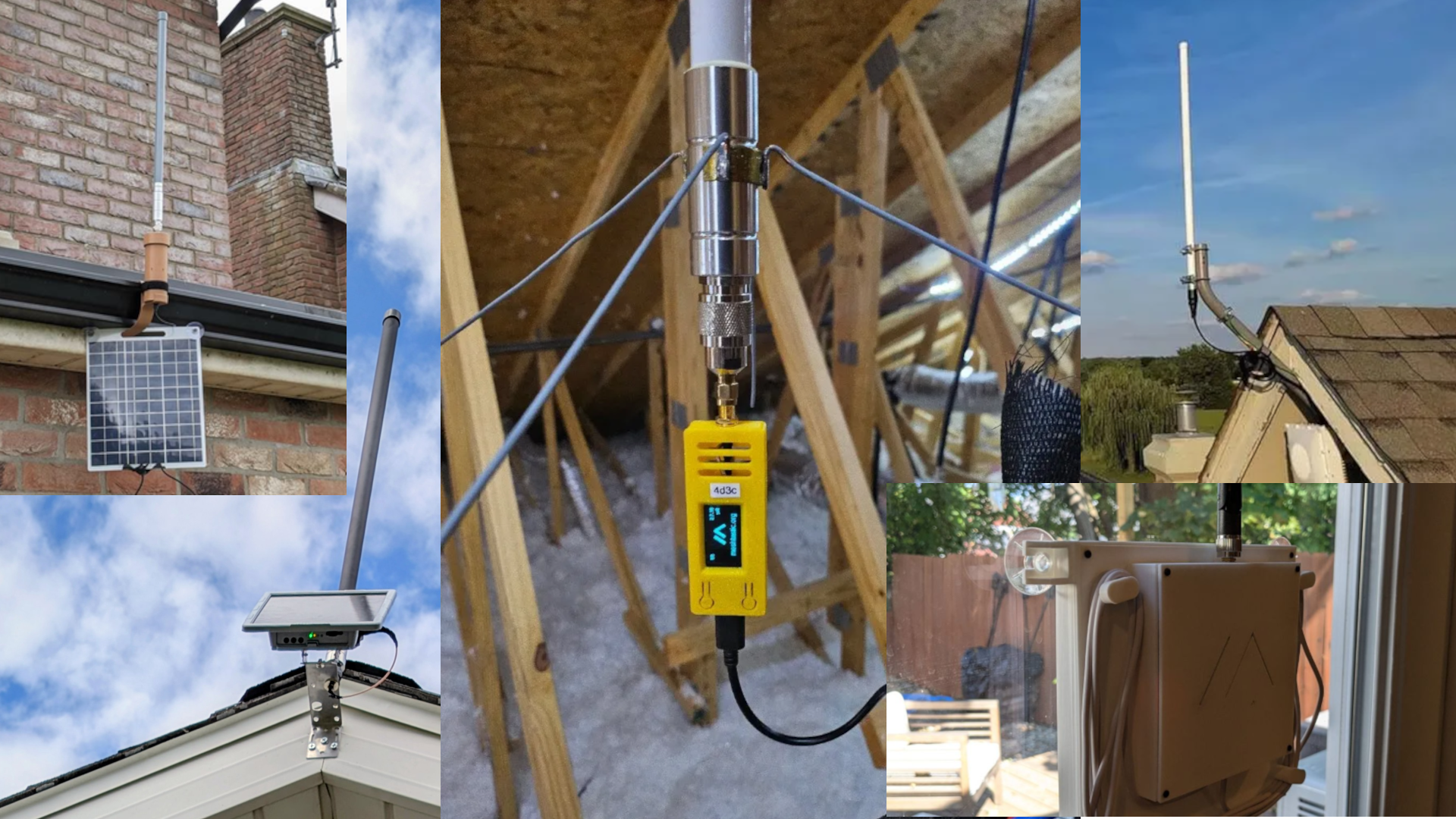 Stationary relay node on roof