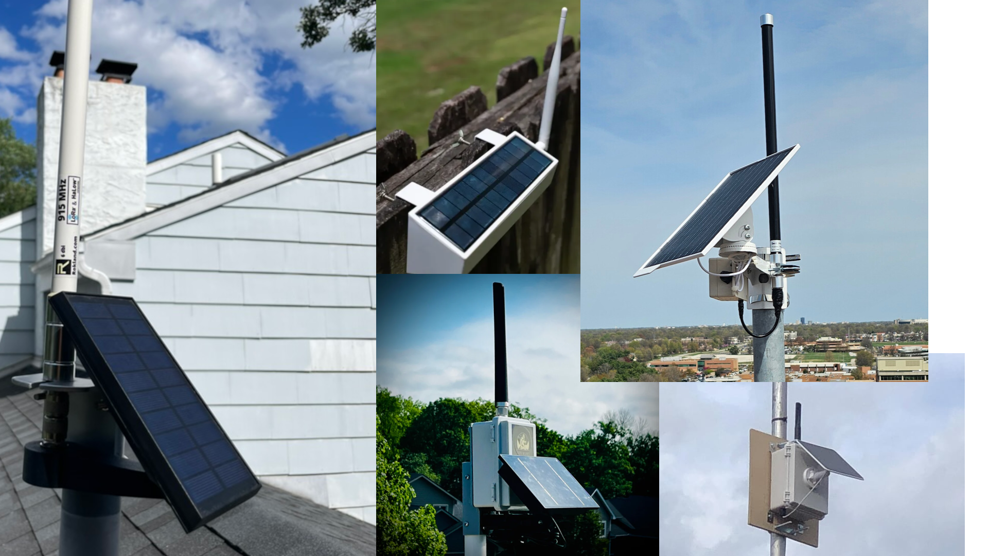 Off-grid solar node setup